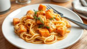 Pasta med varmrökt lax – krämig middag klar på 20 minuter